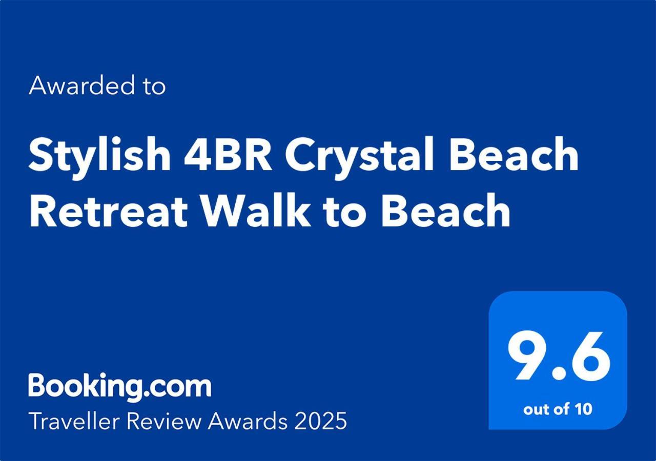 Stylish 4Br Crystal Beach Retreat Walk To Beach Bolivar Peninsula Exterior foto